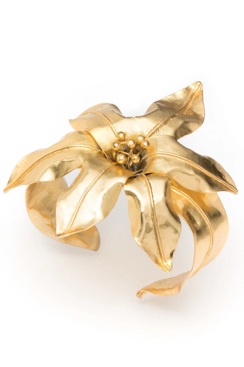 Brass Floral Bracelet - Image 2