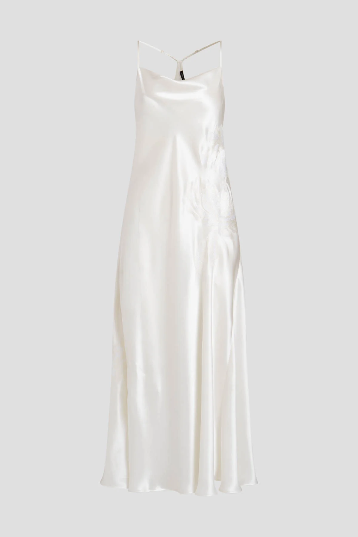 Bridal's Dream Embroidered Silk Slip Dress - Image 3