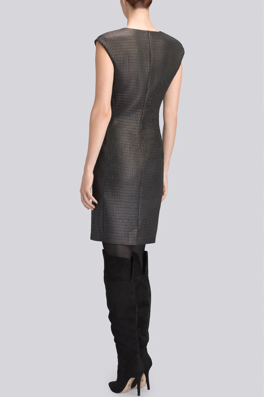 Brown Chintz Texture Dress - Image 2