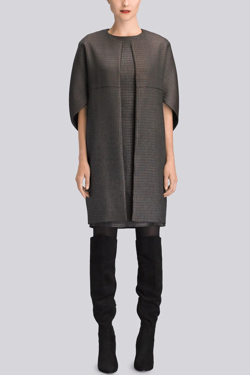Brown Chintz Texture Dress - Image 3