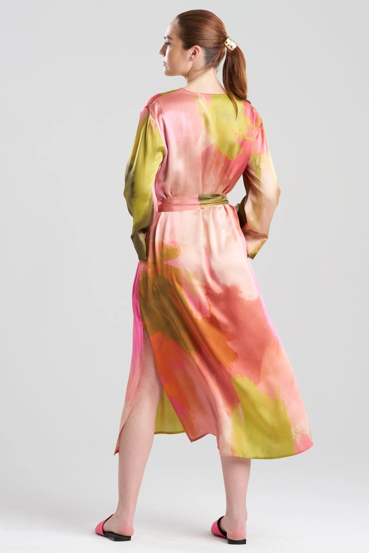 Brushstroke Silk Caftan - Image 4