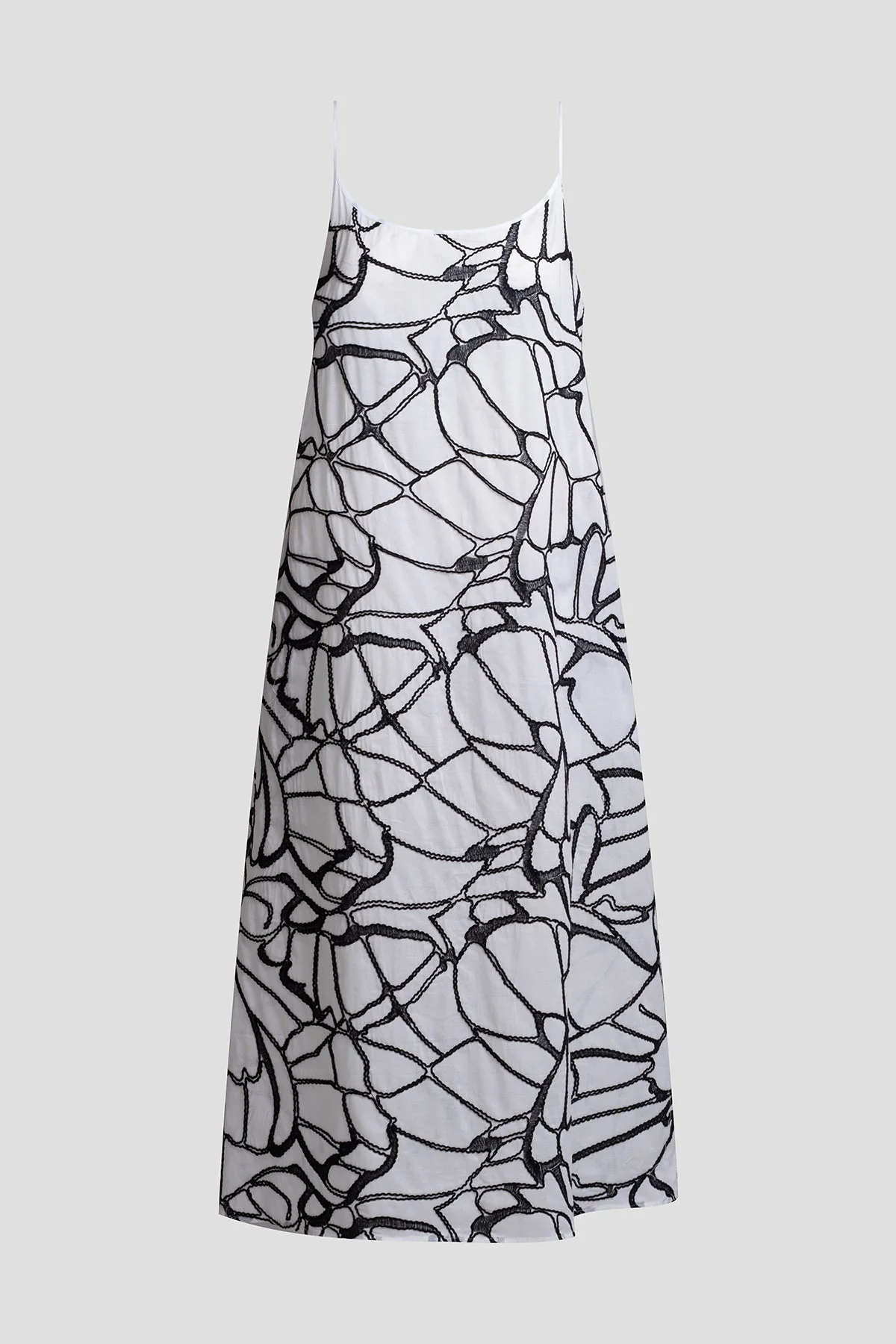 Butterfly Embroidery Cotton Sundress - Image 6