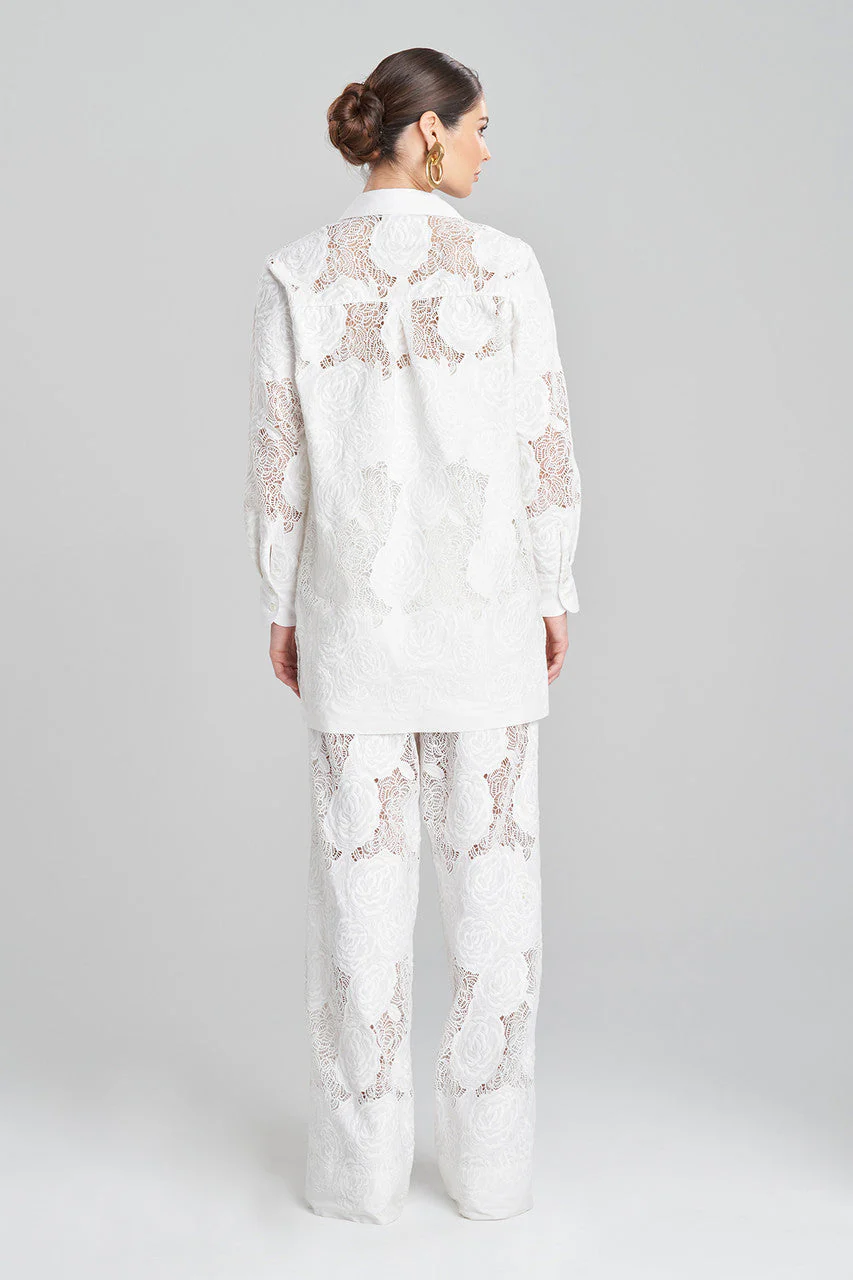 Calado Embroidery Cotton Oversized Top - Image 2