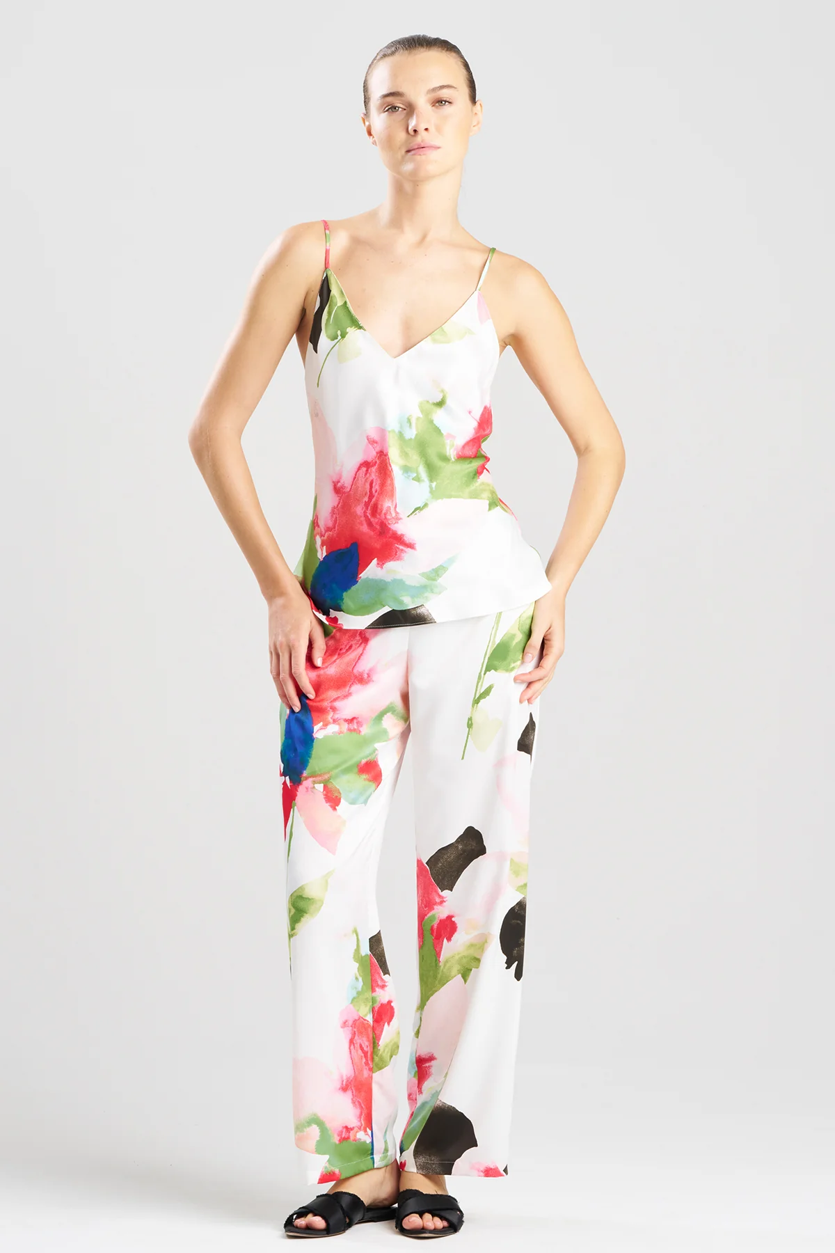 Calypso Printed Charmeuse Cami PJ