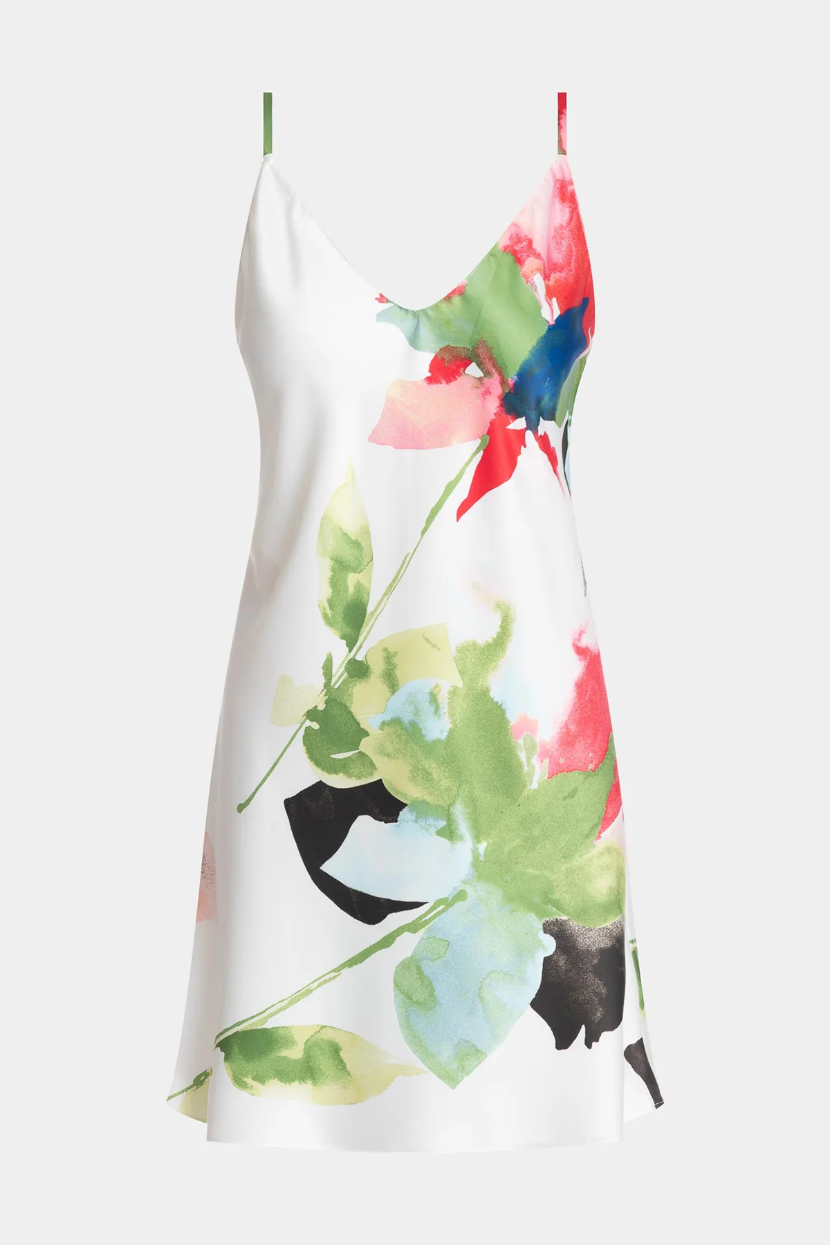 Calypso Printed Charmeuse Chemise - Image 6