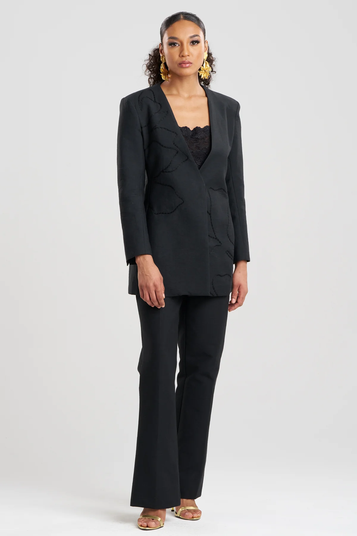Canvas Cotton Embroidered Jacket - Image 2