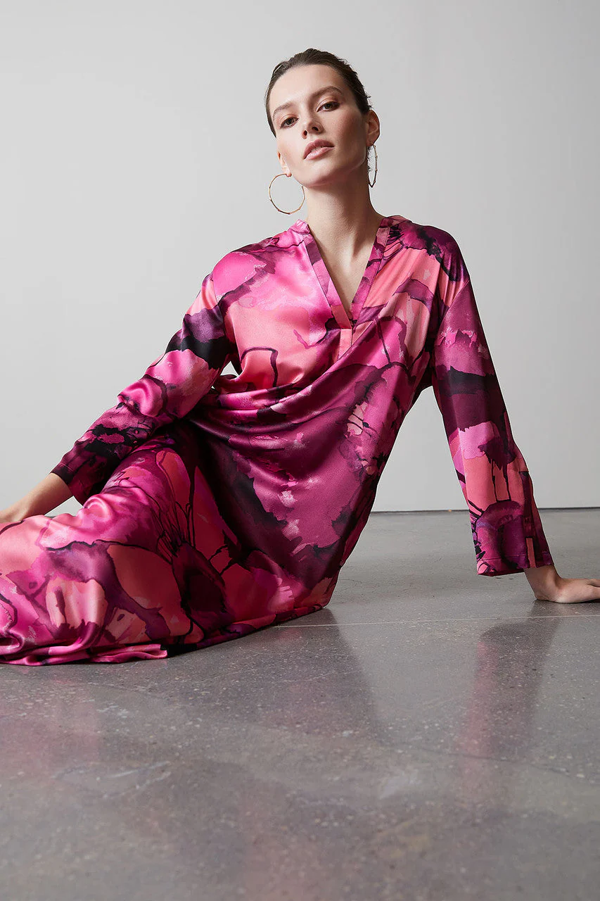 Canyon Lotus Satin Caftan - Image 2