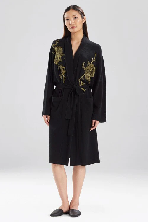 Cashmere Embroidered Robe - Image 4
