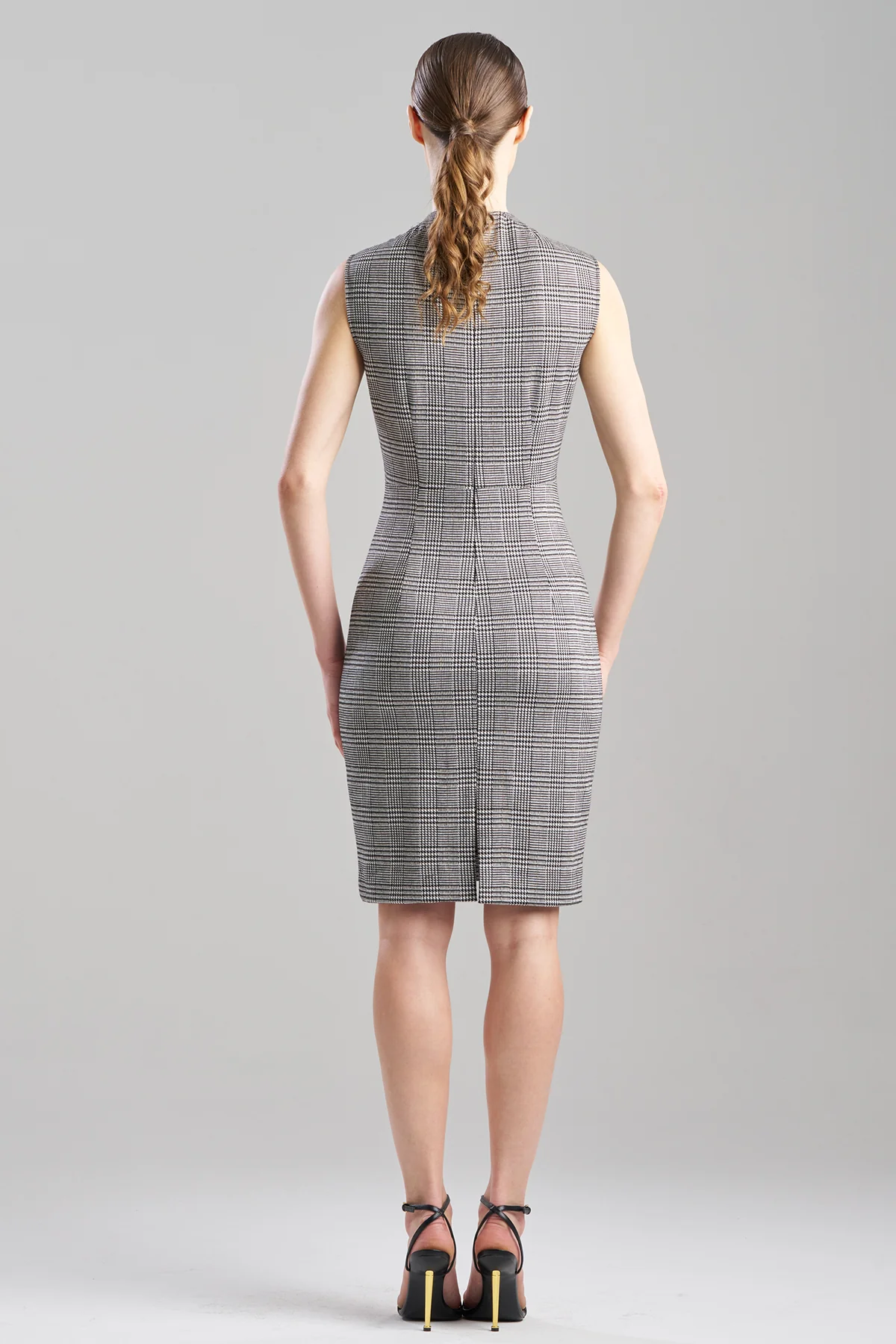Check Lace Embellished Sheath Dress - Image 2
