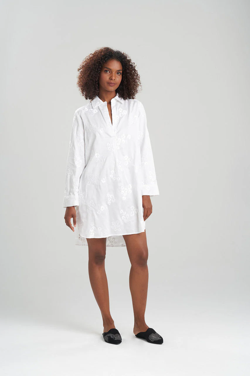 Cheetah Embroidery Cotton Sleepshirt - Image 4