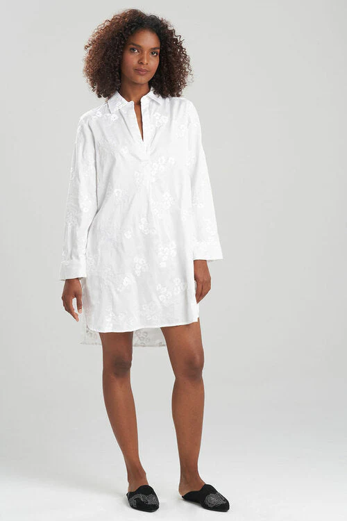 Cheetah Embroidery Cotton Sleepshirt - Image 9