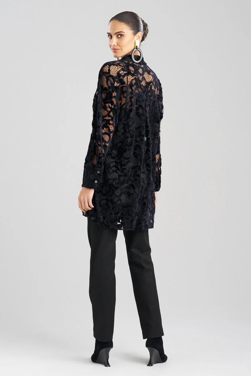 Chenille Oversized Half Placket Shirt - Image 2