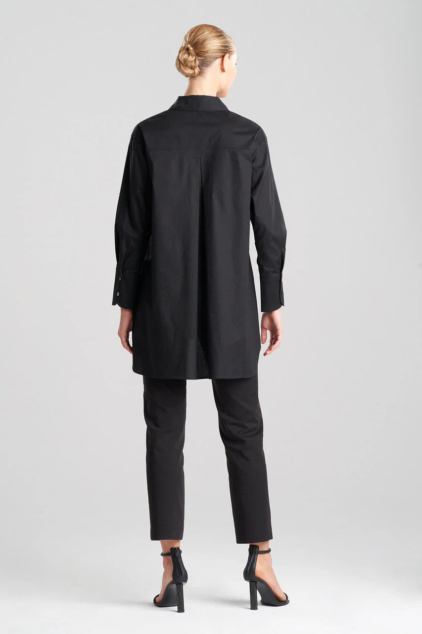 Chikayo Cotton Poplin Oversized Embroidered Shirt - Image 3
