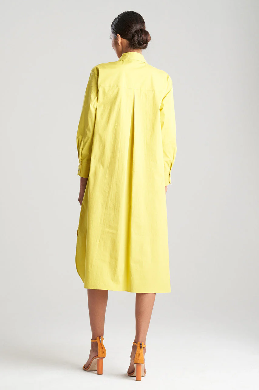Chikayo Cotton Poplin Oversized Embroidered Shirtdress - Image 4