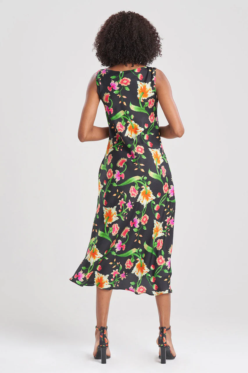 Chikayo-Obi Silk Bias Cowl Dress - Image 3
