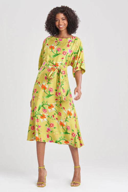 Chikayo-Obi Silk Boatneck Dress - Image 6