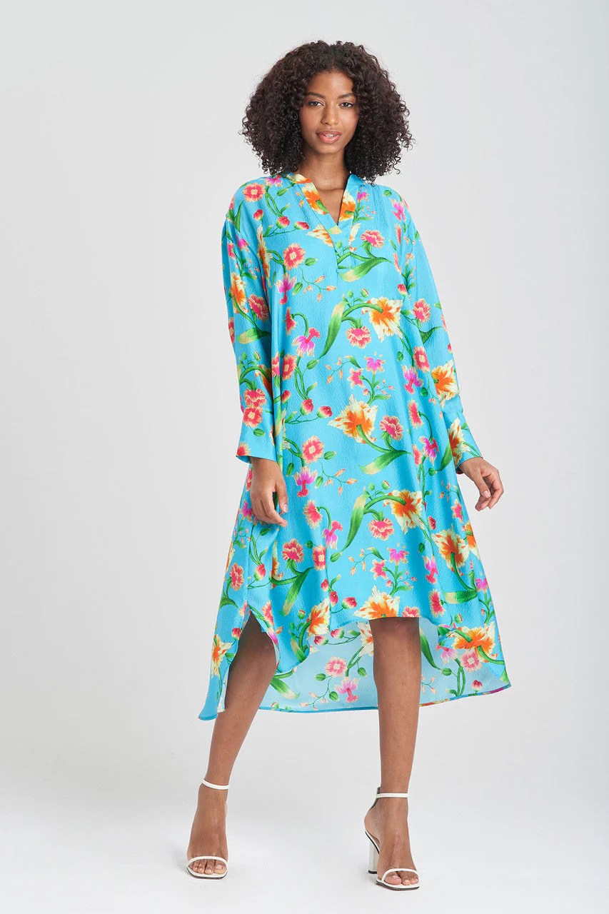 Chikayo-Obi Silk Oversized Shirtdress - Image 2