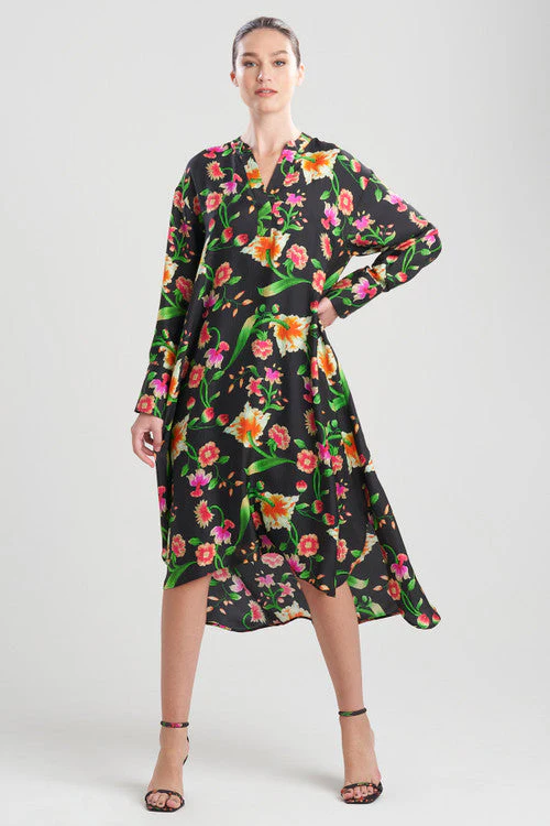 Chikayo-Obi Silk Oversized Shirtdress