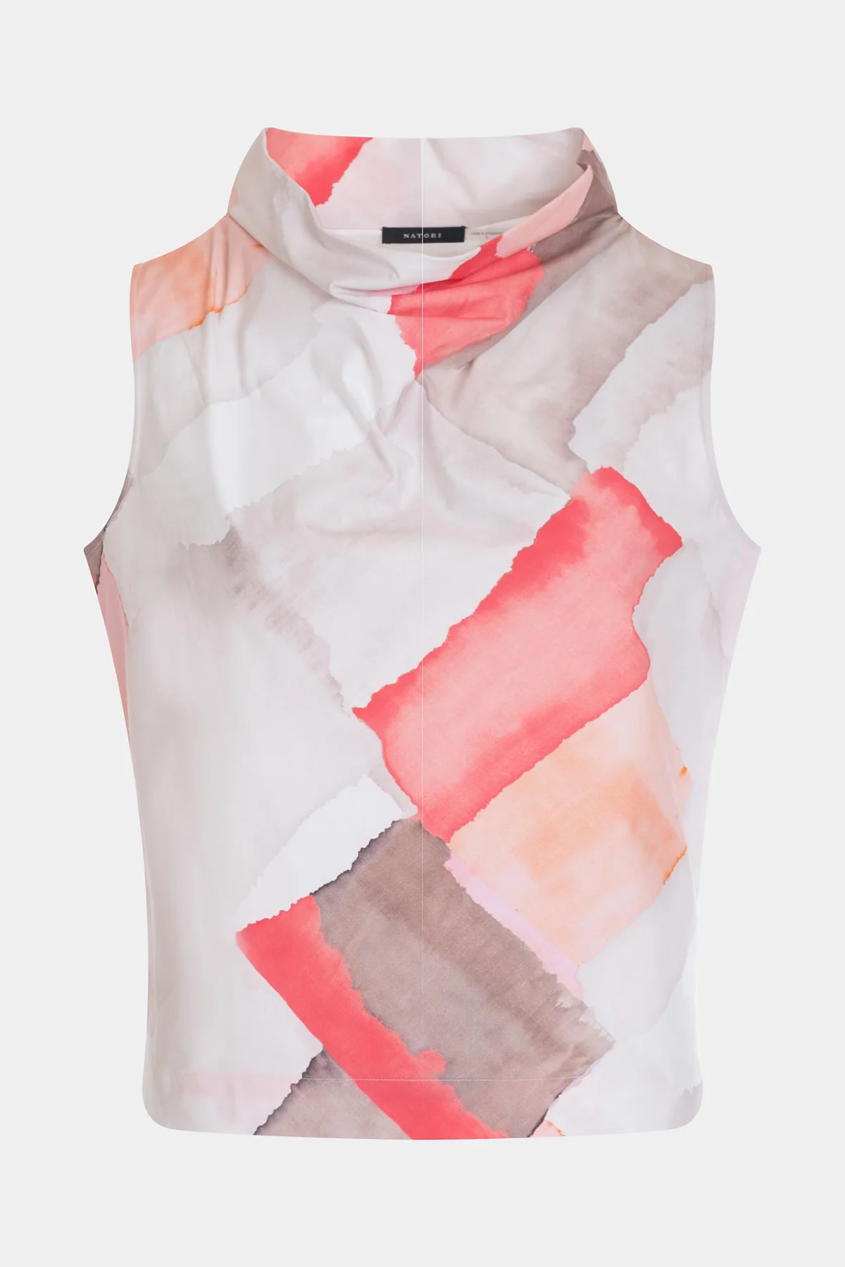 Chiyo Cotton Funnel Neck Top - Image 4