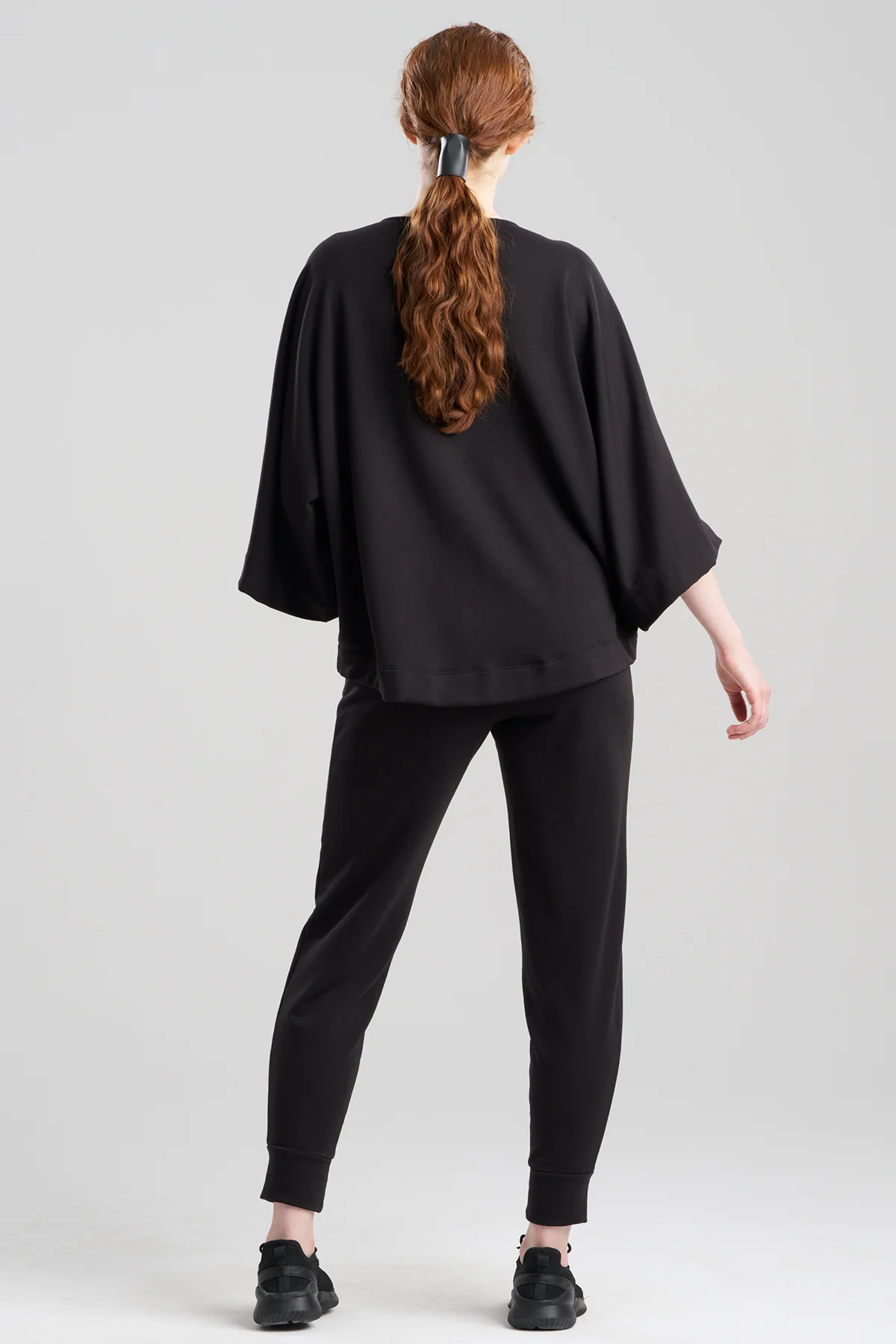 Cocoon Brushed French Terry Dragon Embroidered Kimono Top - Image 2