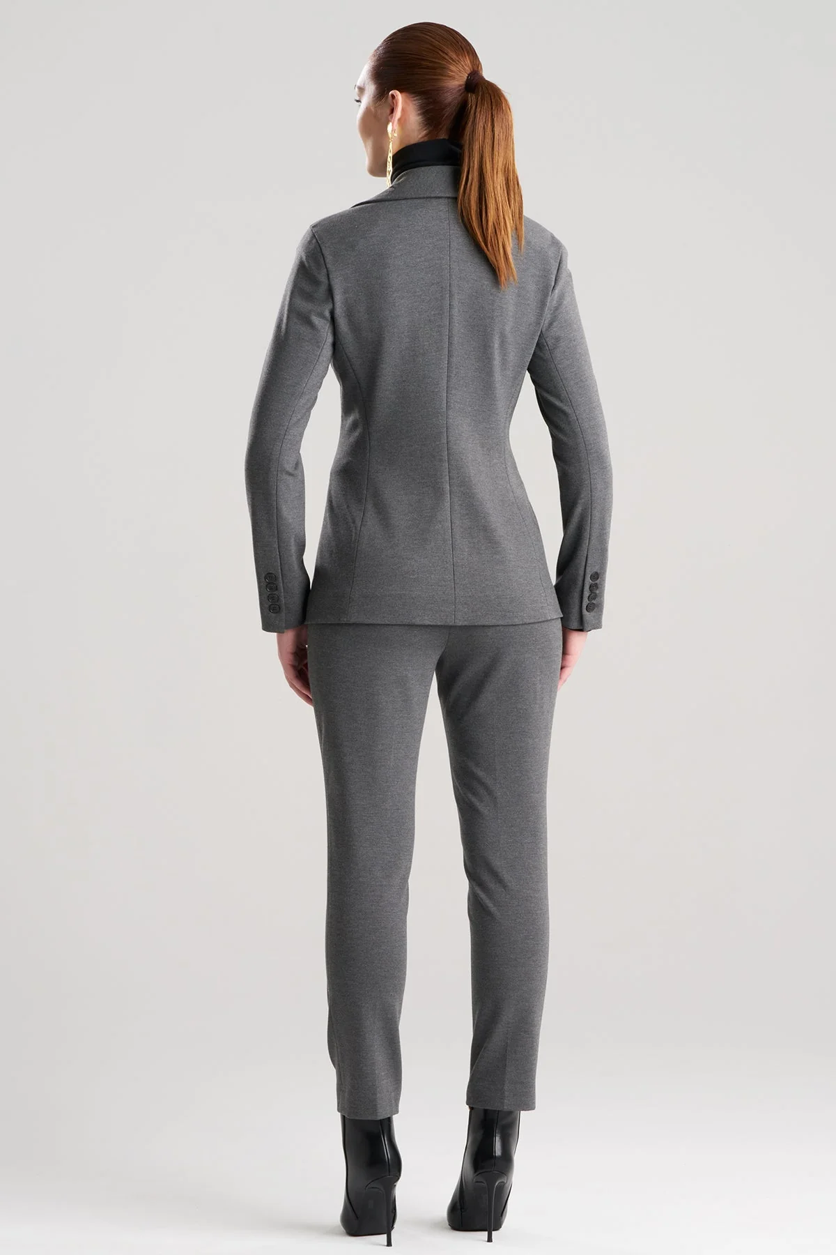 Compact Knit Cardigan Blazer - Image 3