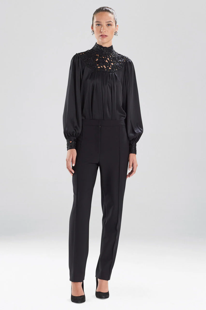 Compact Knit Crepe Pants - Image 2