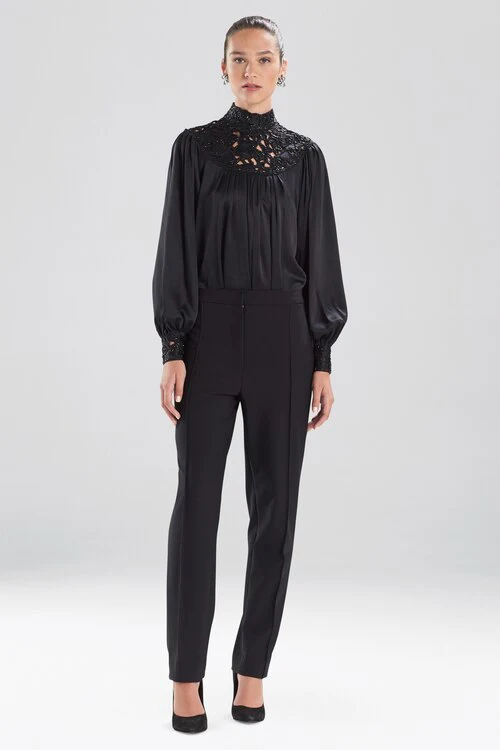 Compact Knit Crepe Pants - Image 8