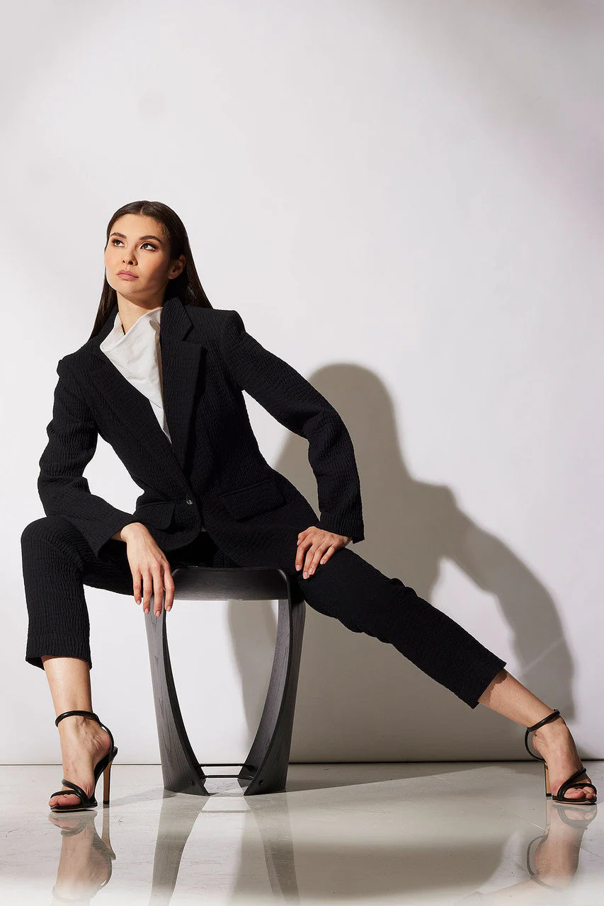 Compact Knit Side Zip Ankle Pants - Image 3