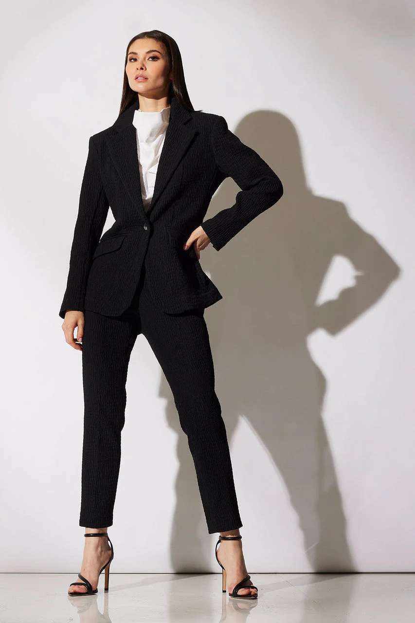Compact Knit Side Zip Ankle Pants - Image 4