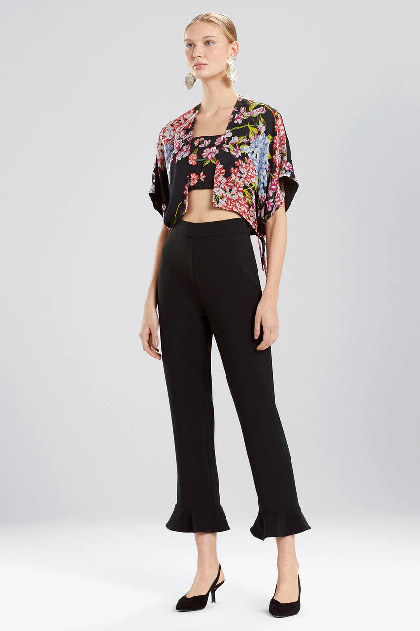 Core Crepe Cropped Ruffle Pants - Image 4