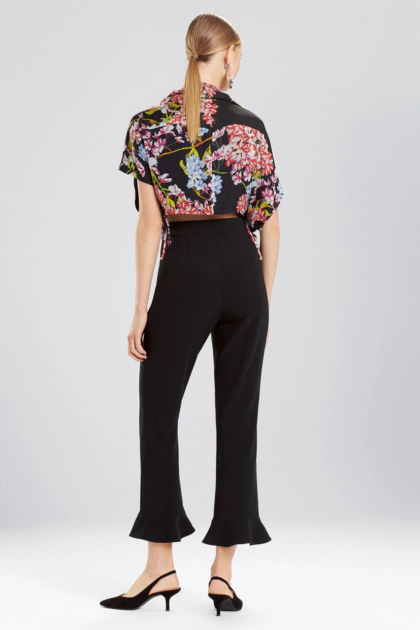 Core Crepe Cropped Ruffle Pants - Image 6