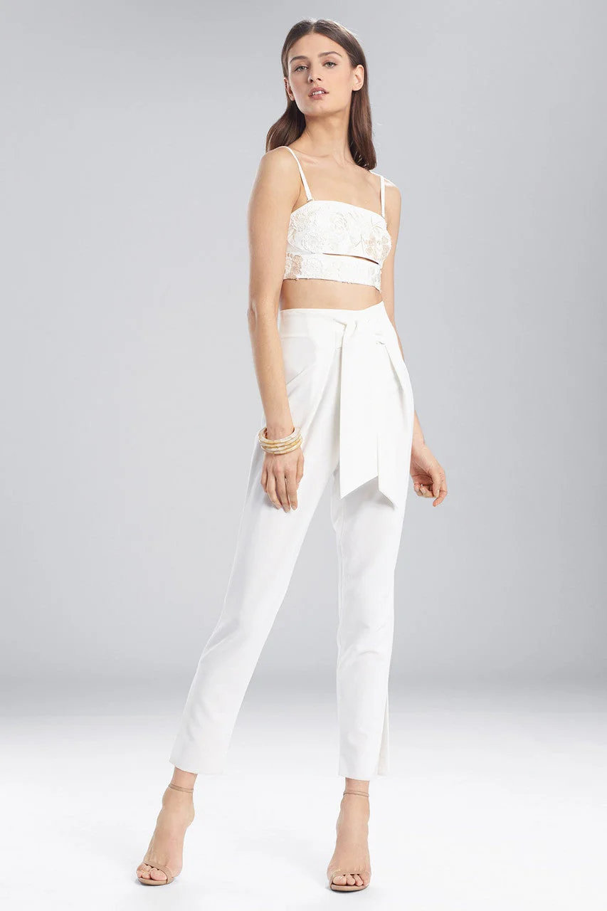 Core Crepe Front Tie Pants - Image 4
