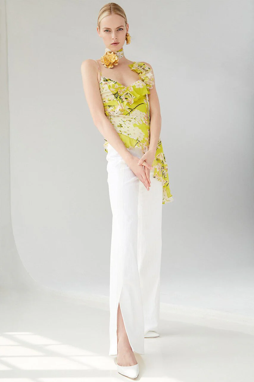 Core Crepe Grosgrain Seamed Pants - Image 4