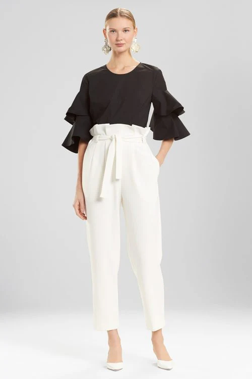 Core Crepe Paper Bag Waisted Pants - Image 9
