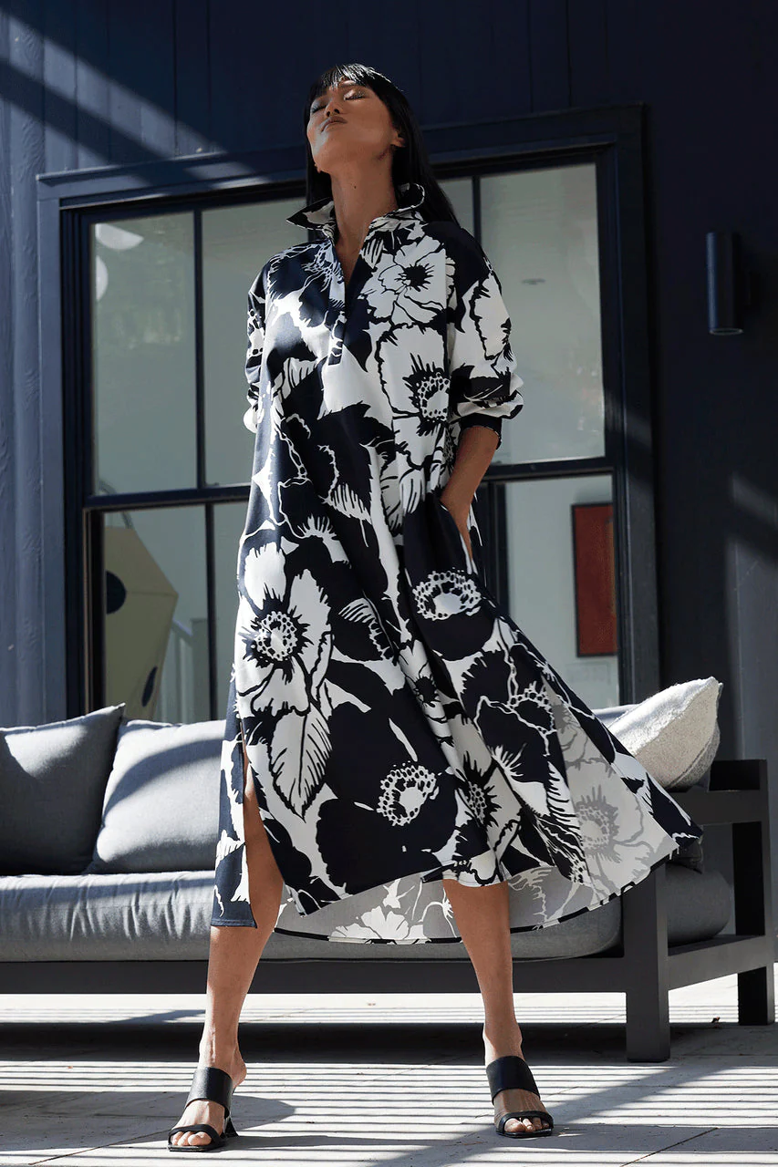 Cote D'Azur Cotton Chino Oversized Shirtdress - Image 5