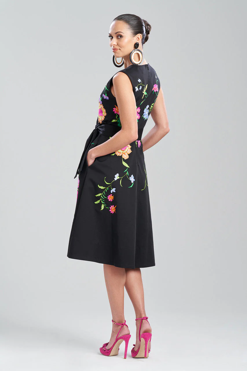 Cotton Chino Belted Dress - Image 2