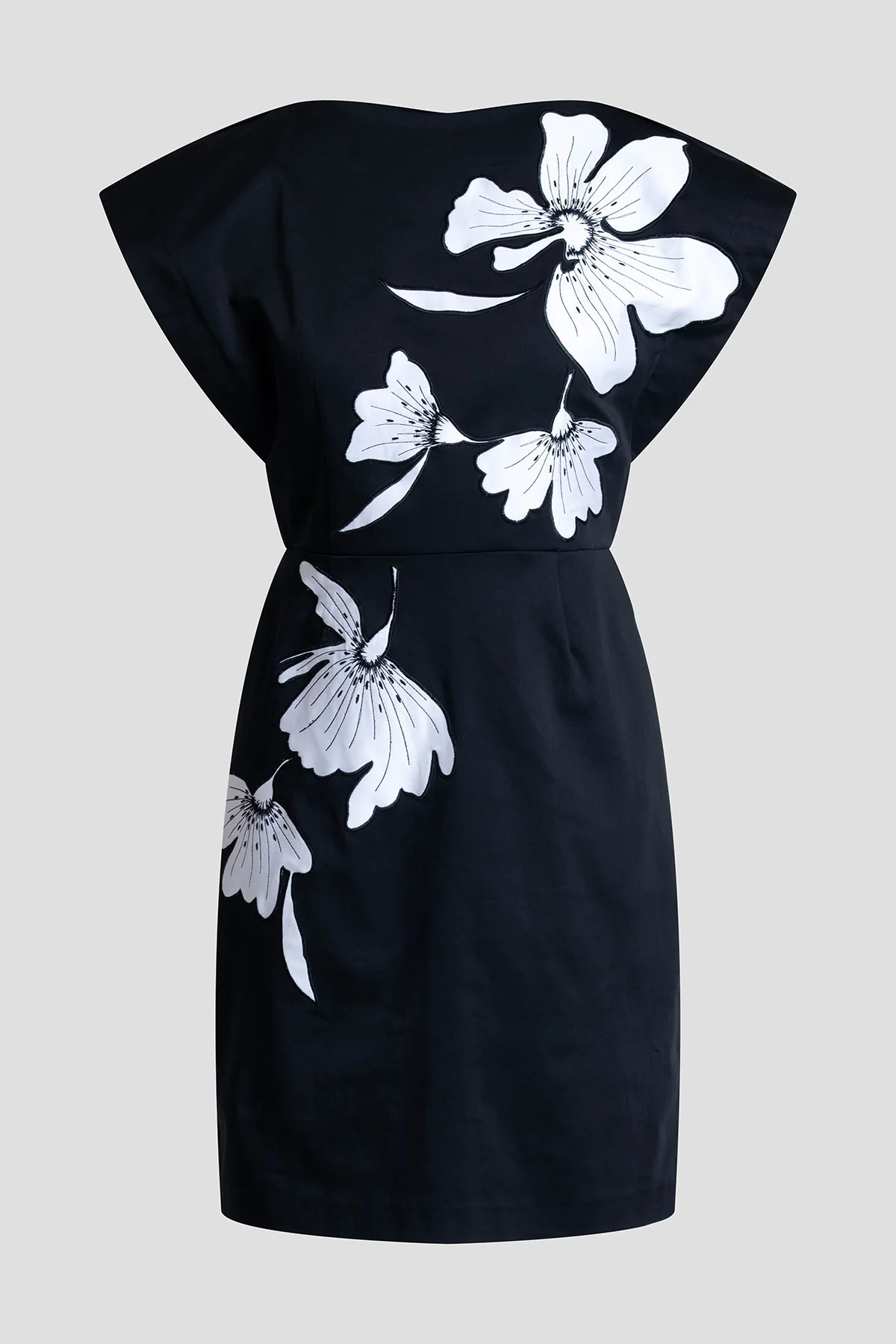Cotton Chino Embroidered Mini Dress - Image 7