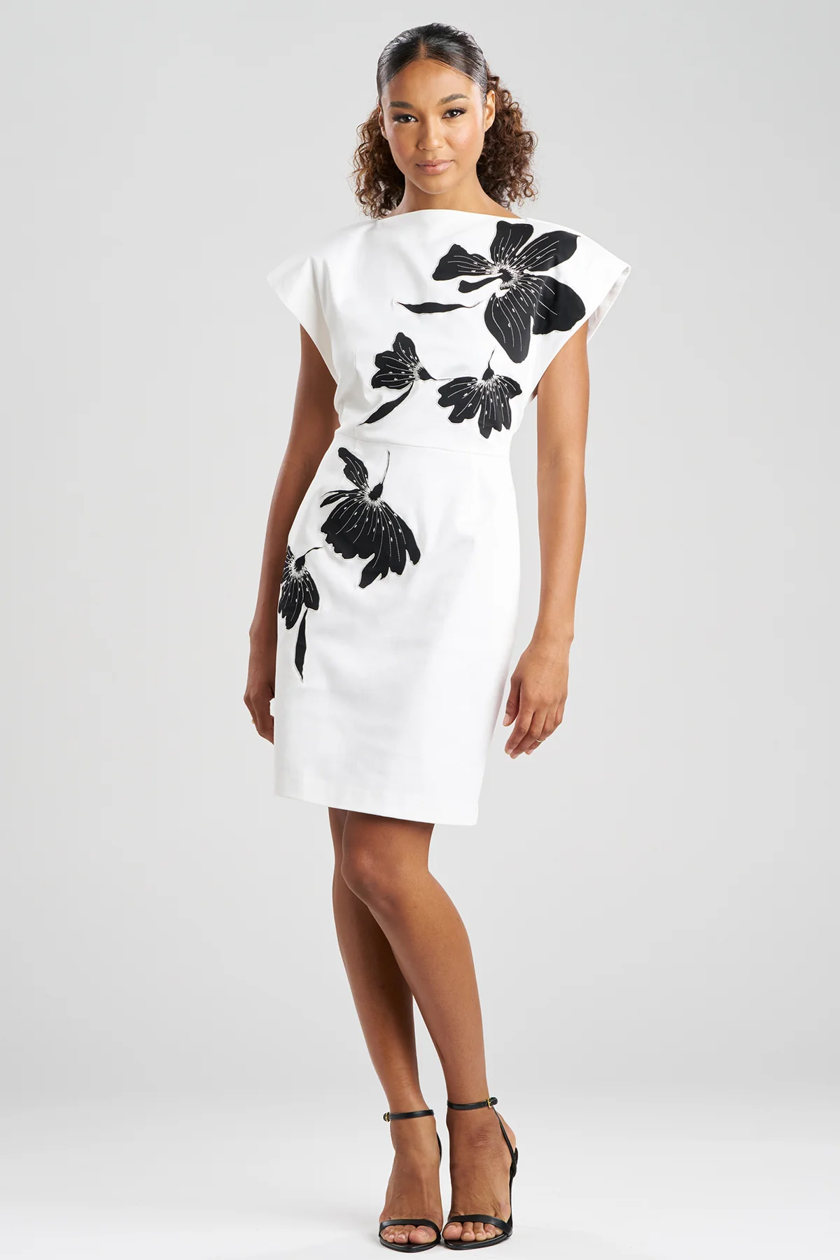 Cotton Chino Embroidered Mini Dress - Image 2