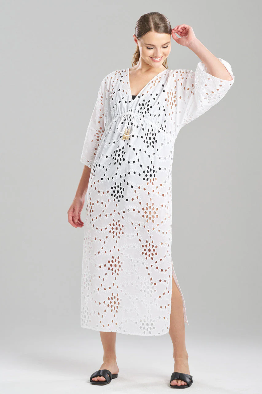 Cotton Eyelet Caftan