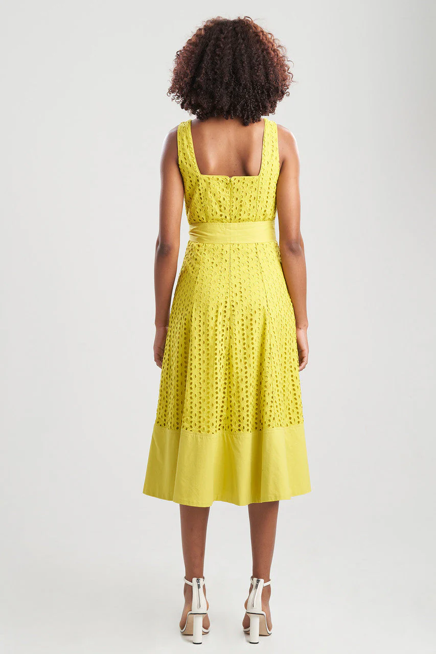 Cotton Eyelet Midi Tank Dress - Image 2
