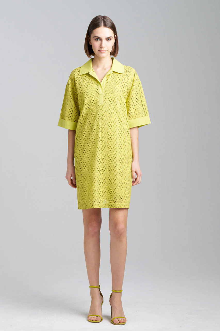 Cotton Eyelet Shirtdress - Image 2