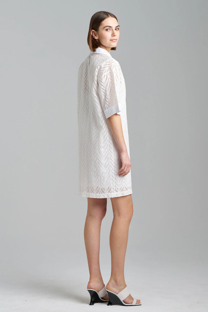 Cotton Eyelet Shirtdress - Image 3