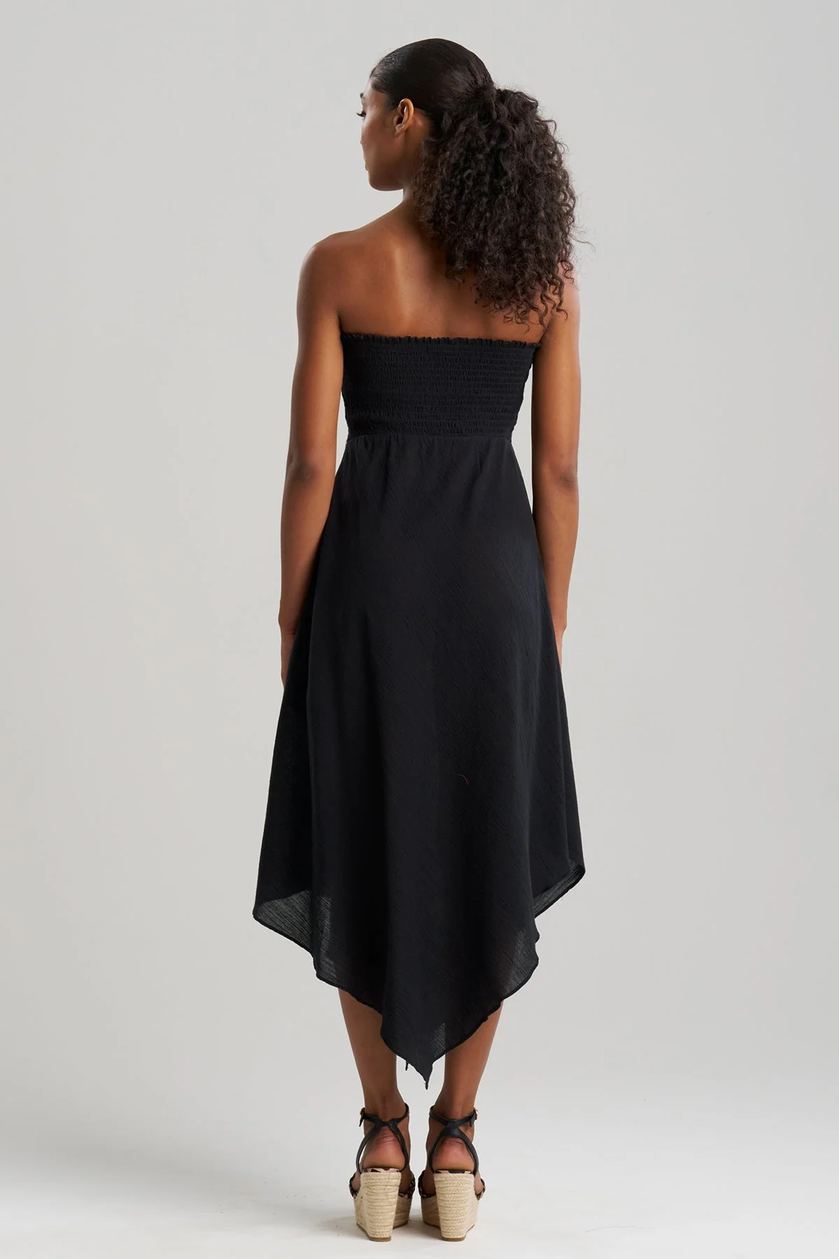 Cotton Gauze Bandeau Dress - Image 2