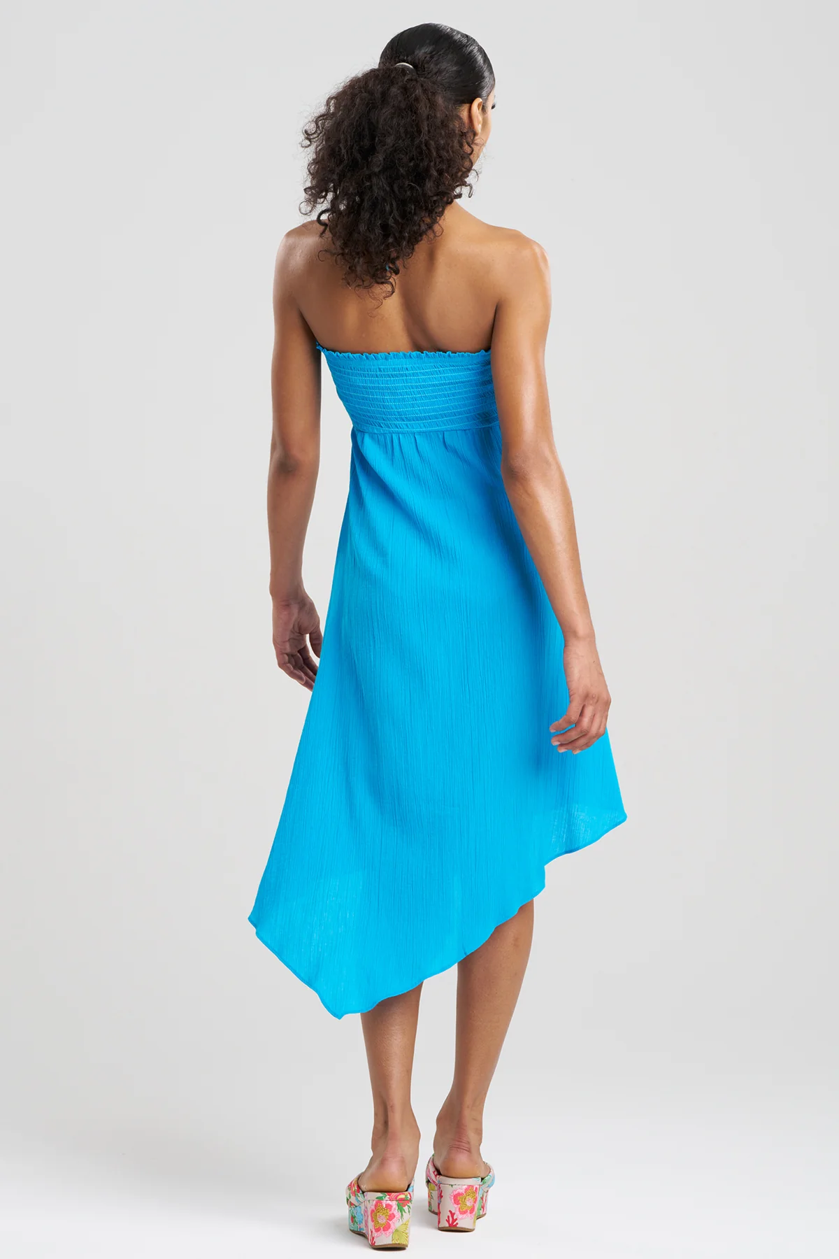 Cotton Gauze Bandeau Dress - Image 2