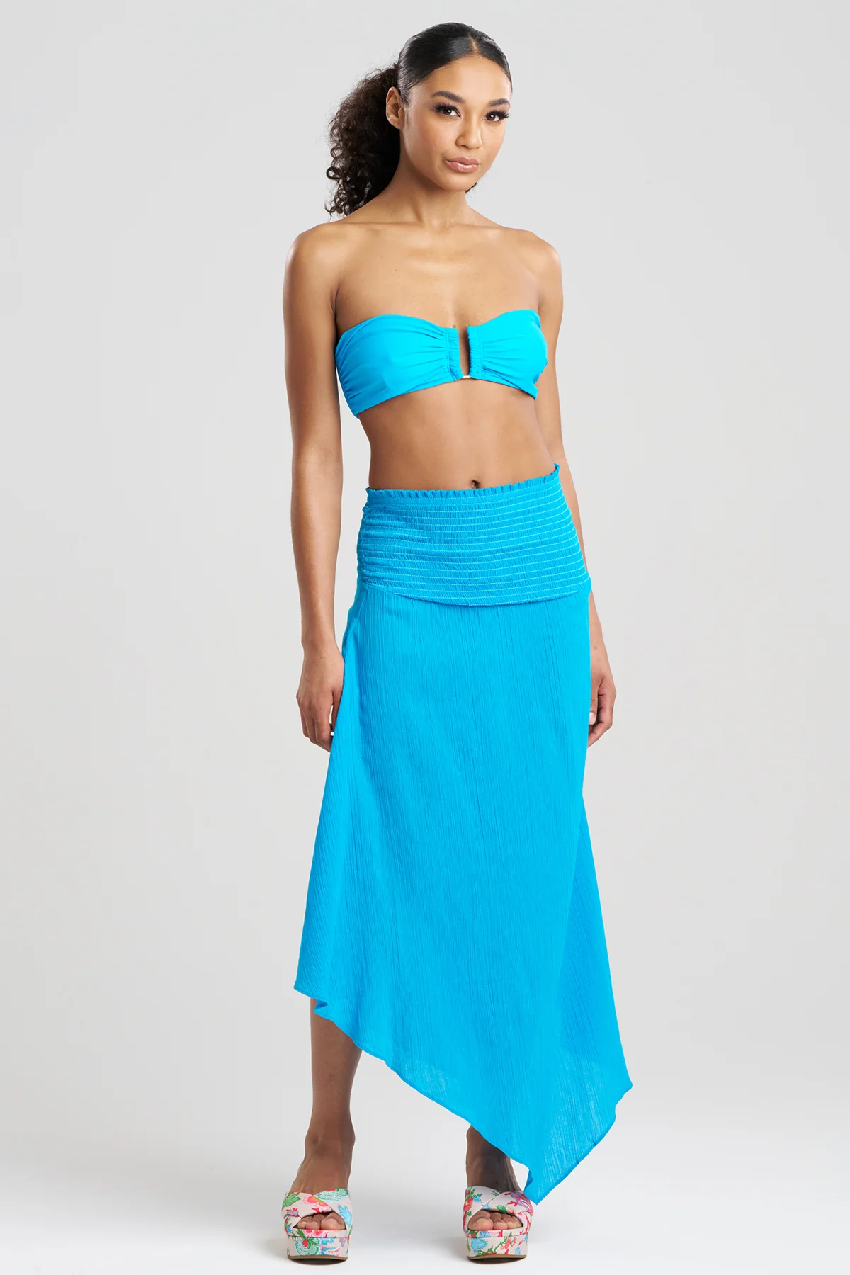 Cotton Gauze Bandeau Dress - Image 3