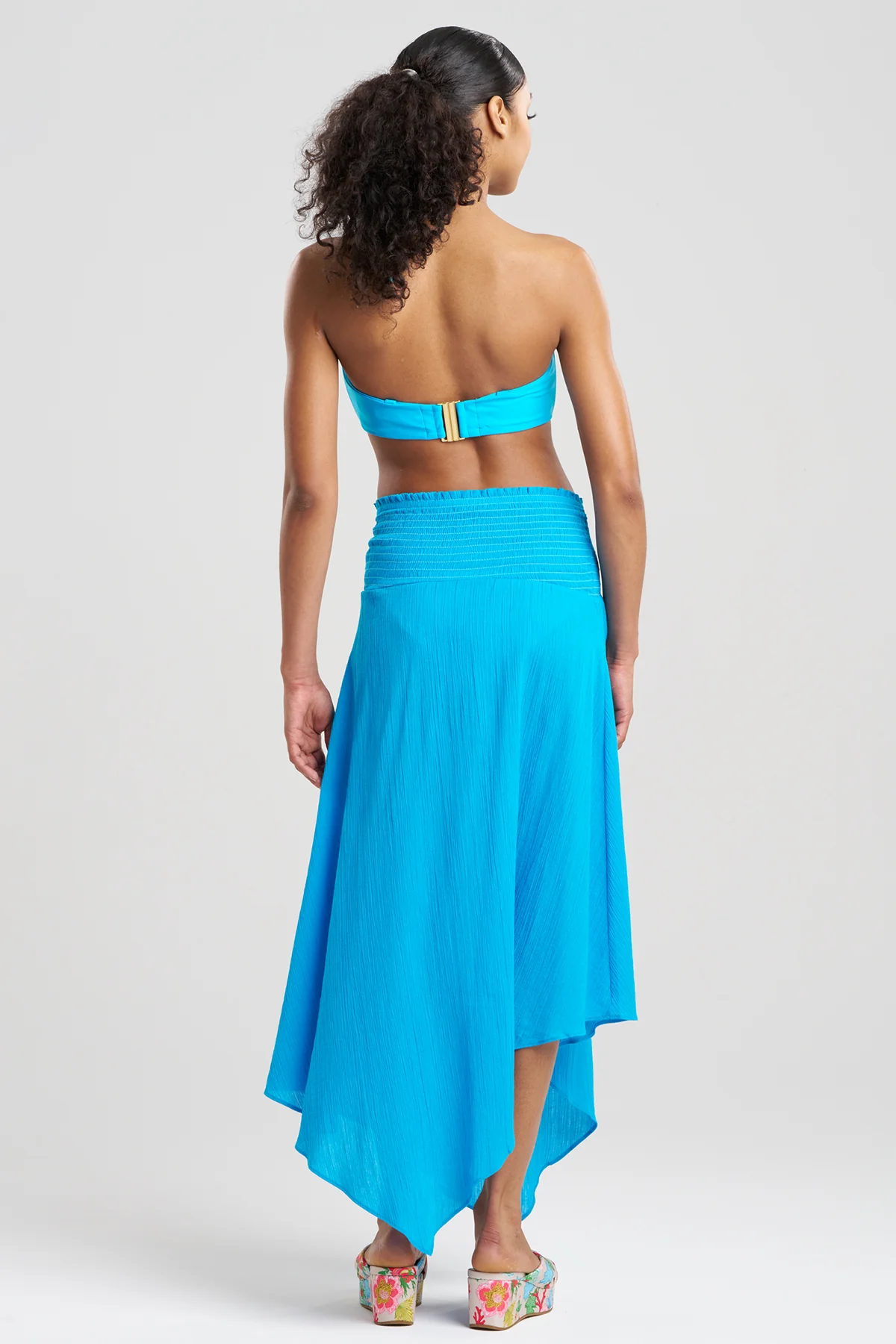 Cotton Gauze Bandeau Dress - Image 4