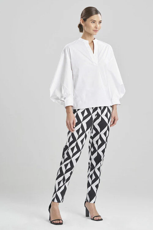 Cotton Poplin Balloon Sleeve Shirt - Image 5