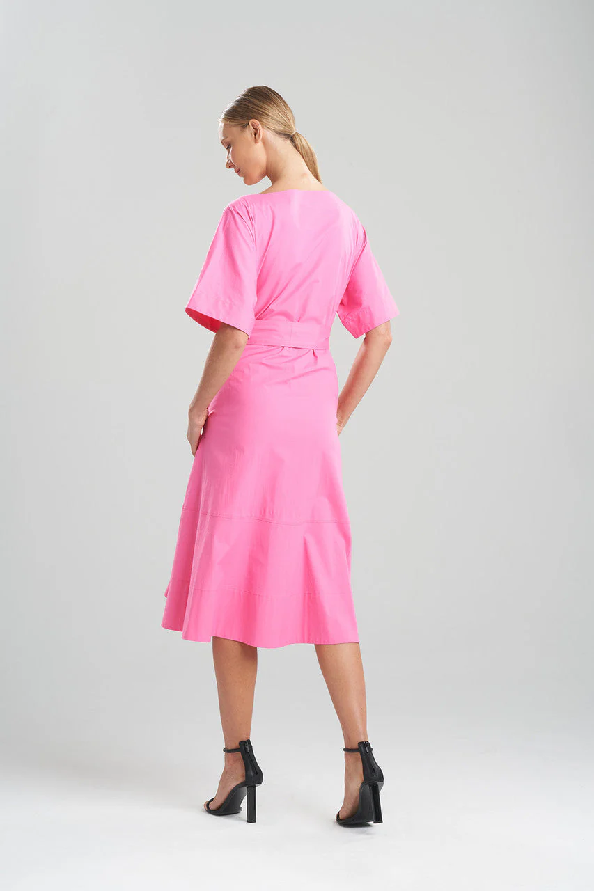 Cotton Poplin Belted Dress - Image 4