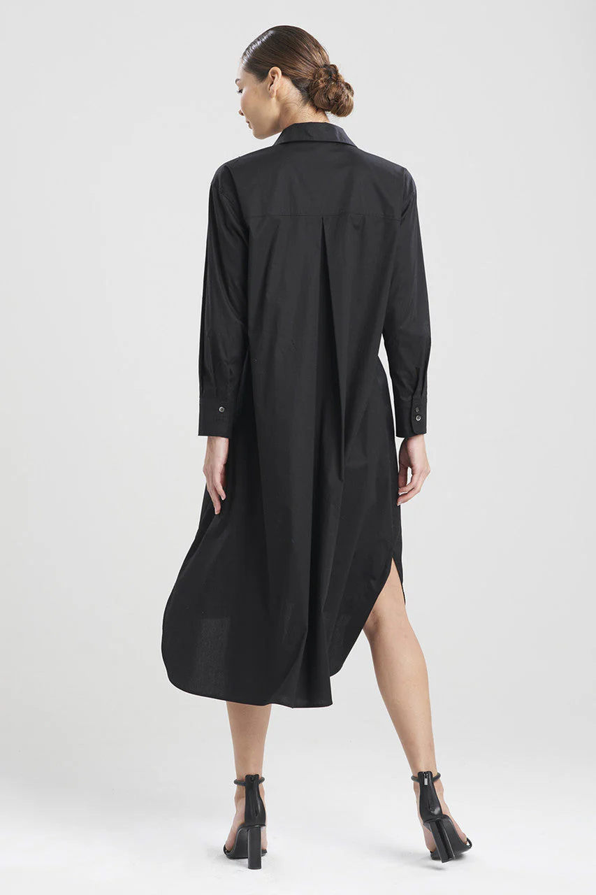 Cotton Poplin Chikayo Embroidery Oversized Shirtdress - Image 2