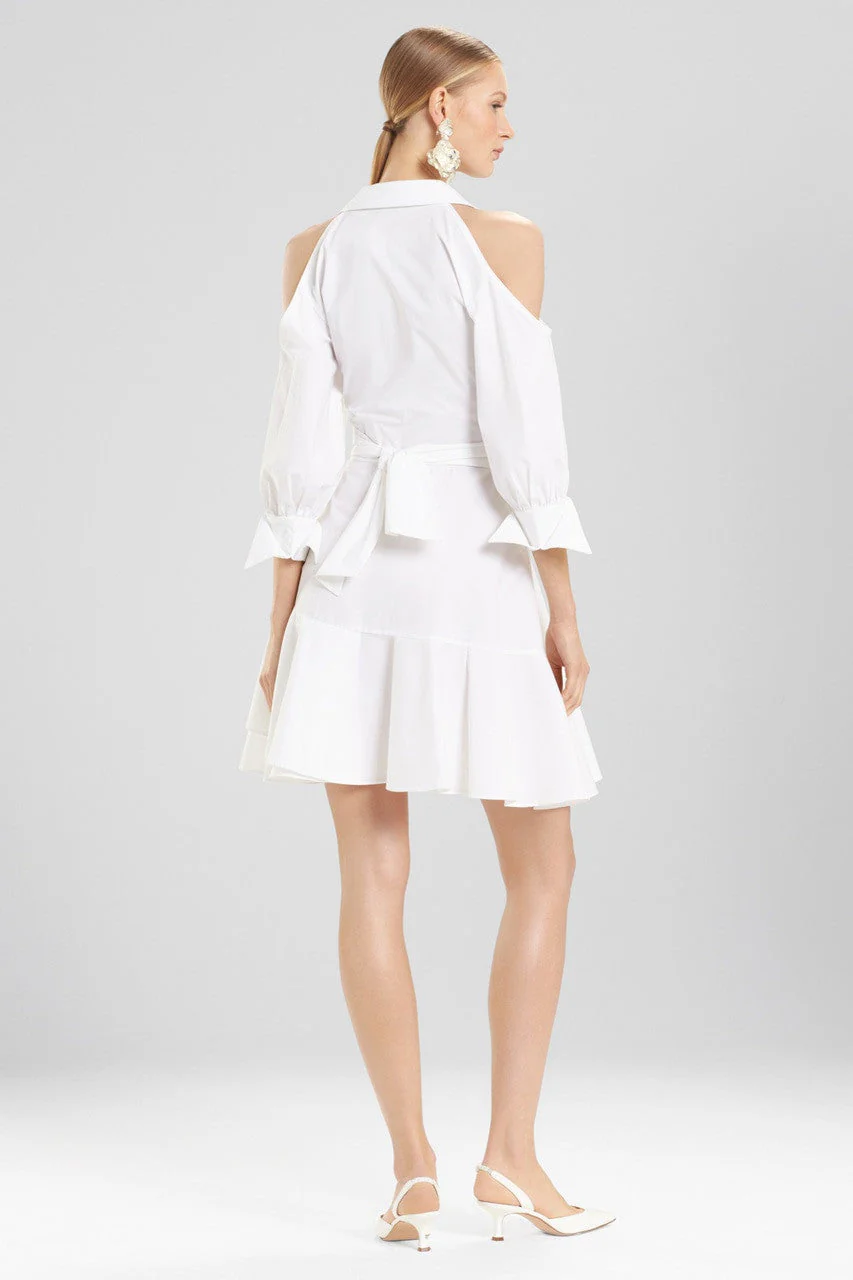 Cotton Poplin Cold Shoulder Dress - Image 4